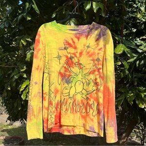 Tie-Dye Dragon Graphic Long Sleeve Tee